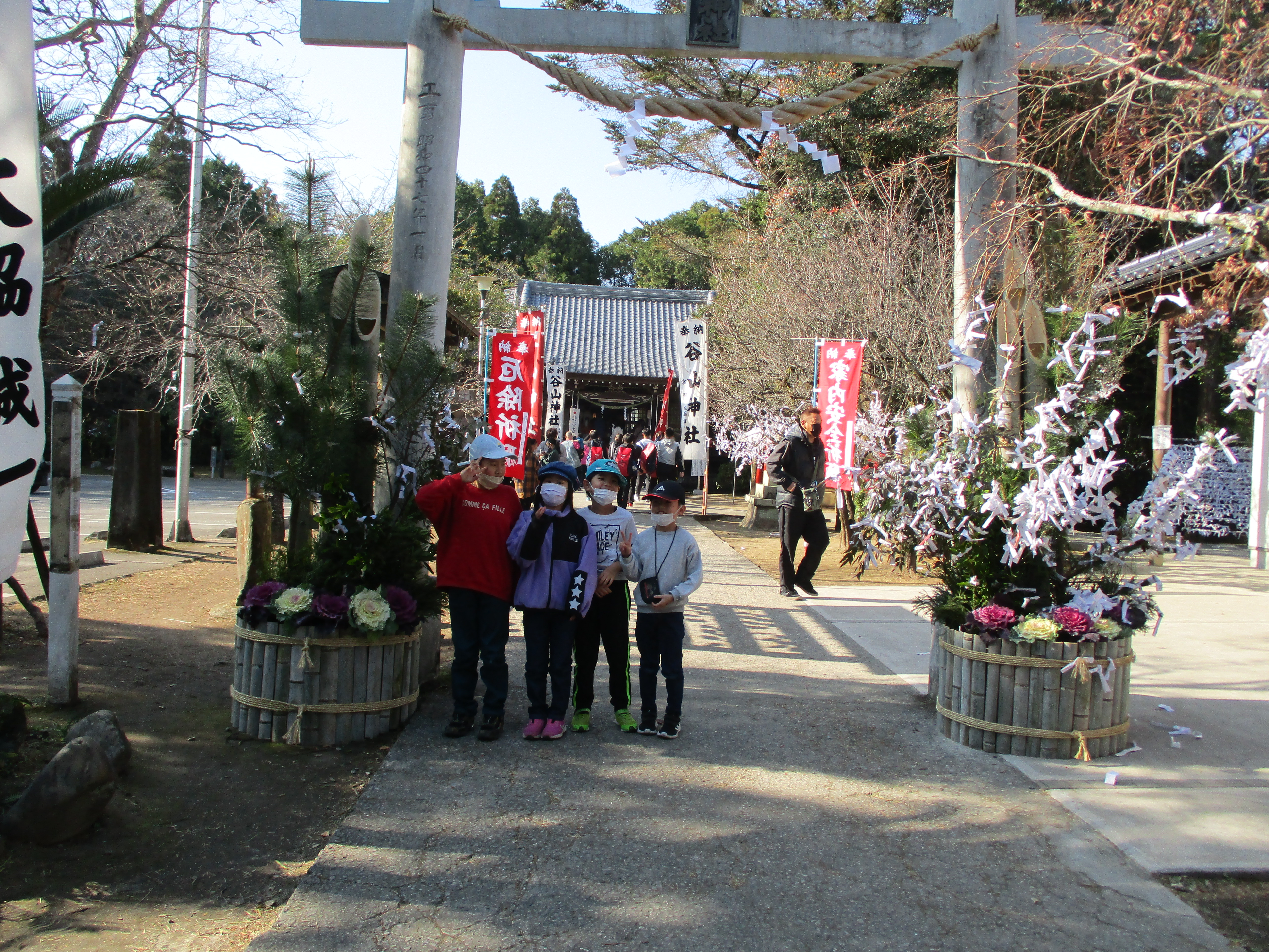 戸外活動（初詣・外遊び）ｉｎ谷山神社